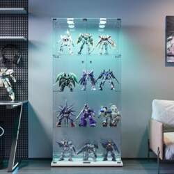 Glass Display Case with 4 Layers