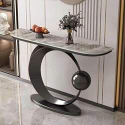 Half Moon Console Sofa Table -