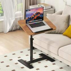 Height Adjustable C Shaped Side Table
