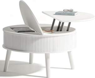 Height-adjustable coffee table with 2 separate