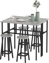 HOMCOM 6-Piece Dining Set 2 Bistro