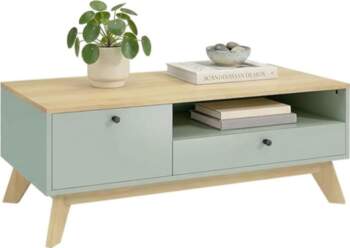 HOMCOM Coffee Table Rectangular Side Table