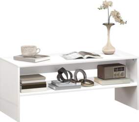 HOMCOM Coffee Table Side Table with
