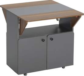 HOMCOM Dining Table Folding Mobile Kitchen