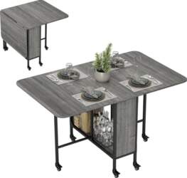 HOMCOM Folding Dining Table, Folding Table