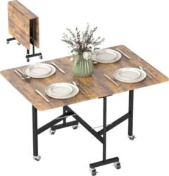 HOMCOM Folding Dining Table, Kitchen Table