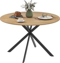HOMCOM Round Dining Table for 4