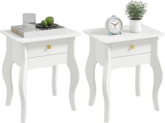 HOMCOM Set of 2 Side Tables