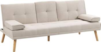 HOMCOM Sofa Bed 3-Seater with Folding