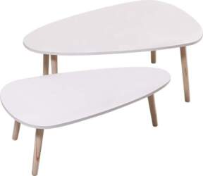 HUOLE Set of 2 Side Table