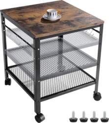 Industrial Side Table 2-Tier Side Table