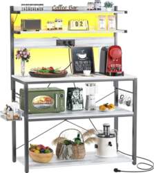 ISunirm Baker`s Rack with Socket, Microwave