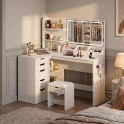 JUMMICO Dressing Table with Mirror and
