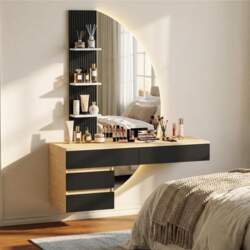 JUMMICO Wall Dressing Table with LED