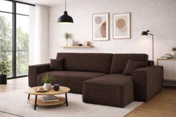 Kaiser Möbel, Corner Sofa with Sleep