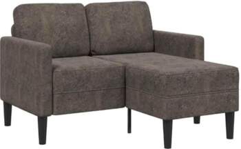 L-Shaped 2 Seater Sofa with Chaise