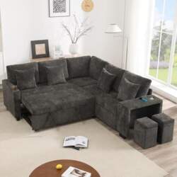 L-Shaped Convertible Sofa Bed, Corner Sofa