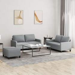LAPOOH 3-piece sofa set with cushions