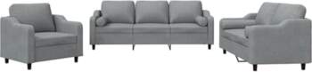 Light Grey Sofa Set with 3