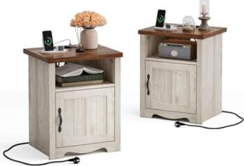 LINSY HOME Bedside Table Set of
