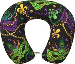 Mardi Gras Surface ceļojuma spilvens Memory