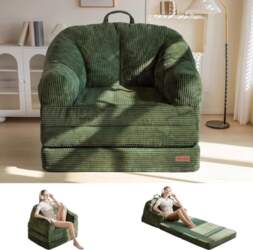MAXYOYO Folding Sofa with Backrest, Folding