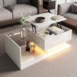 Merax Coffee Table Height Adjustable, 100