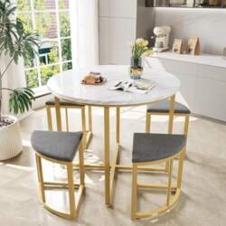 Merax Dining Set with Round Dining