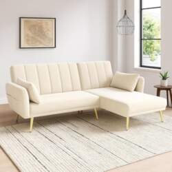 Merax Multifunctional Corner Sofa, L-Shaped Sofa