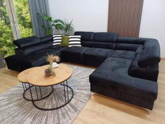 Milan Corner Sofa with Sleep Function