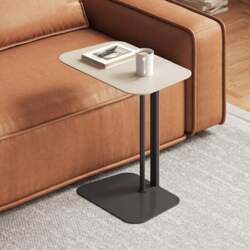 Miuuod C-Shaped Side Table, Modern Side