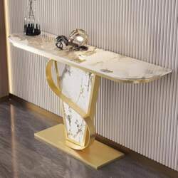Modern Console Sofa Table, Industrial Sofa