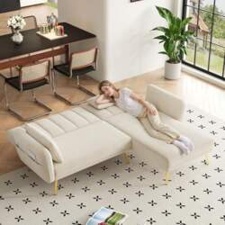 Modern Folding Sofa L Shape Sofa