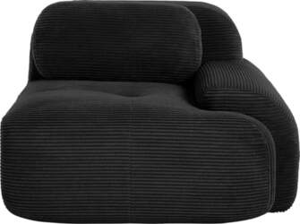 Modular Sofa Element Right Black with