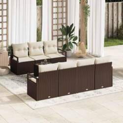 Modulares Garten Sofaset 8 Teile Poly