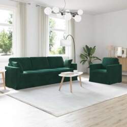 Modulares Sofa 2-teilig in Hellgrau mit