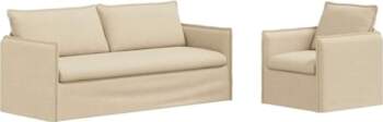 Modulares Sofa Set 2 Stück Creme
