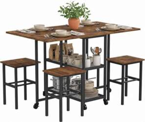Mondeer Dining Set with Folding Dining