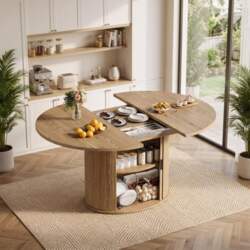 MSFE Extendable Dining Table with Hidden