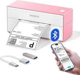 MUNBYN Bluetooth uzlīmju printeris 4 x
