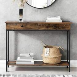 Narrow Console Table with 2 Drawers
