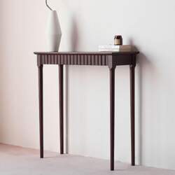 Narrow Wood Console Table with Drawer