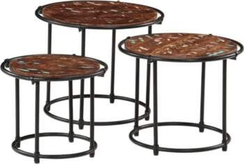 Nesting Tables Set of 3 Recycled
