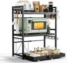 NETEL Adjustable Microwave Shelf, 3 Levels