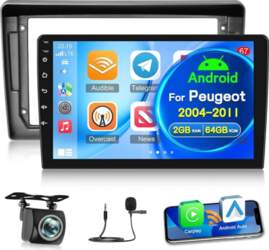 NHOPEEW 2G + 64G Android automašīnas