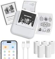 OFFCUP Mini printeris Mini fotoprinteris ar