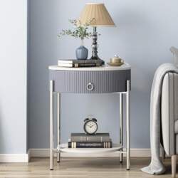 OIOG 2-Tier Round Side Table with