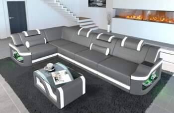 Padua Leather Corner Sofa L Shape