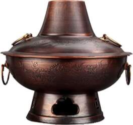 Peking Copper Hot Pot - ogļu