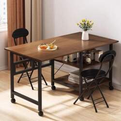 Rectangular Mobile Folding Table, Dining Table